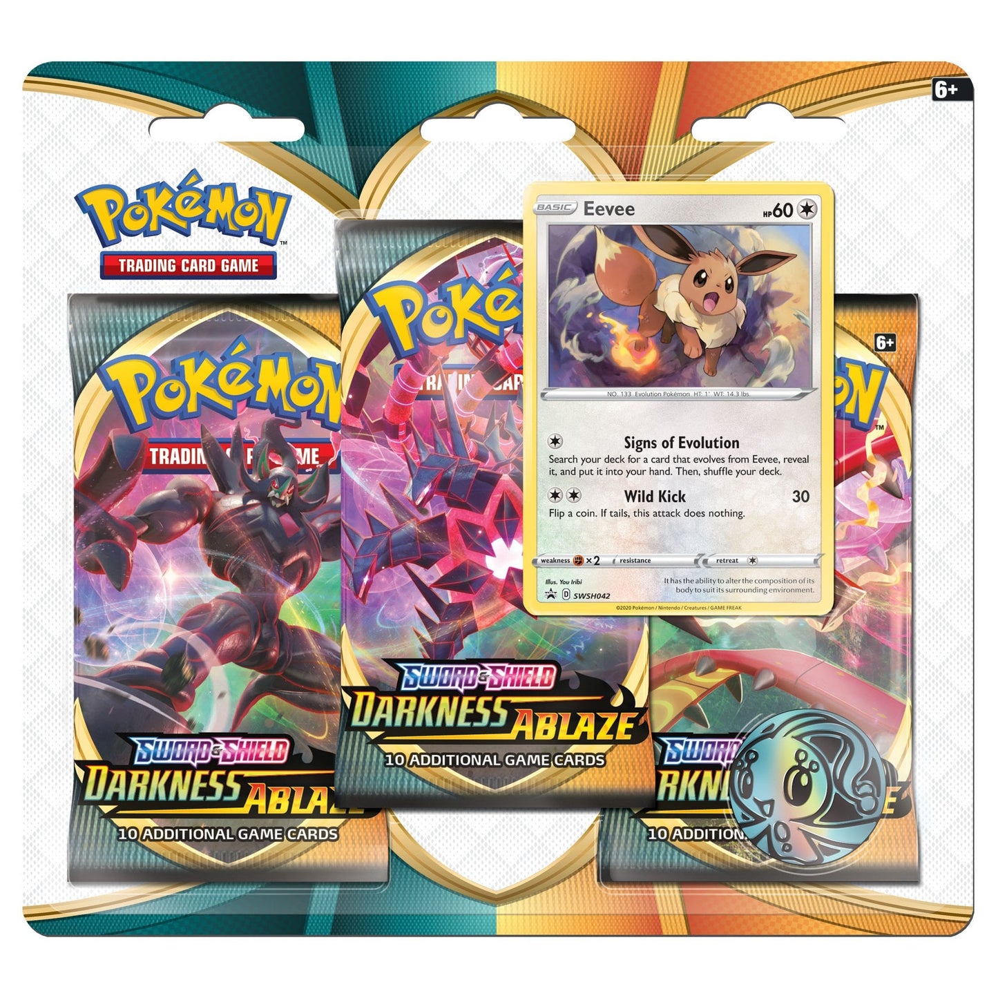 3 Pack Blister (Eevee) - Darkness Ablaze - PokeRand
