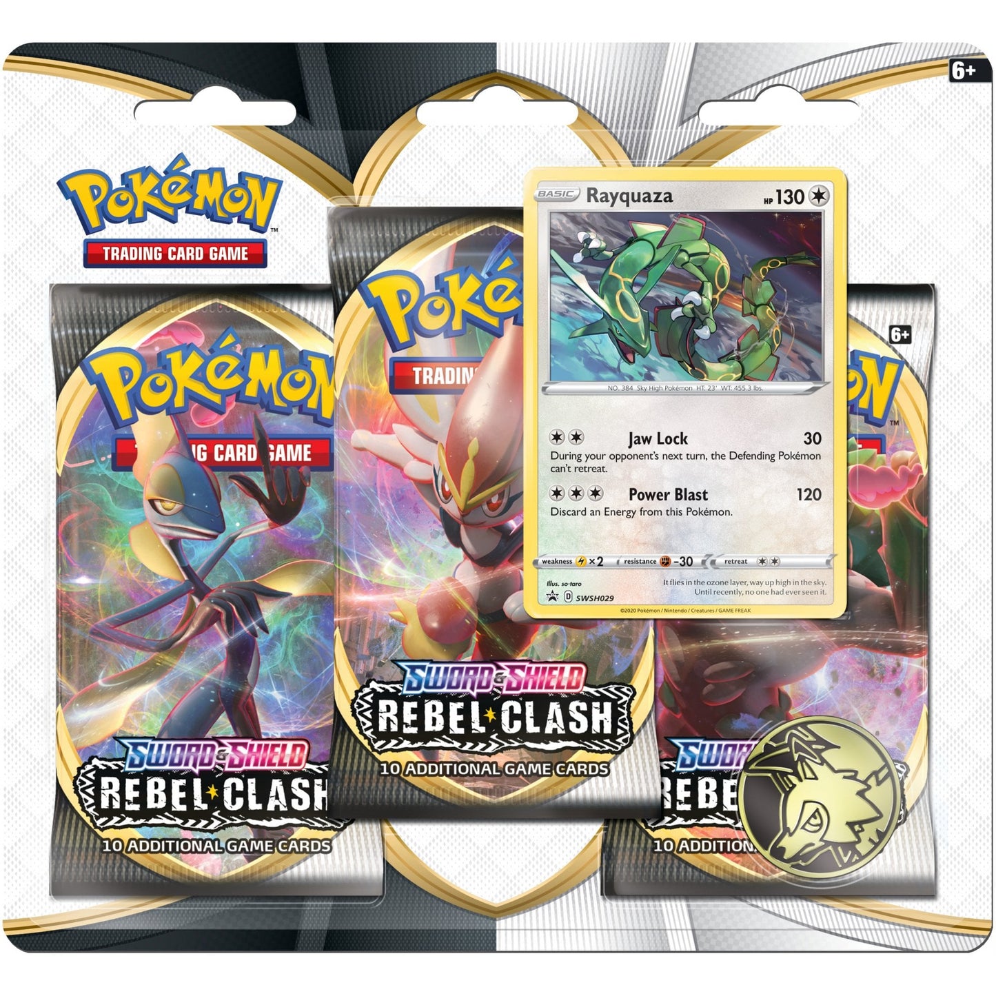 3 Pack Blister (Rayquaza) - Rebel Clash - PokeRand