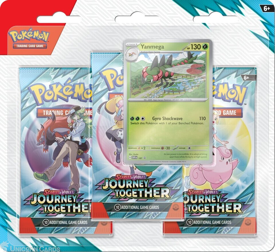 3 Pack Blister (Yanmega / Scrafty) - Journey Together