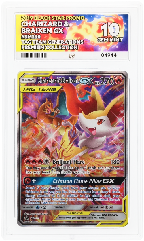 Charizard & Braixen GX - ACE 10   (Front)