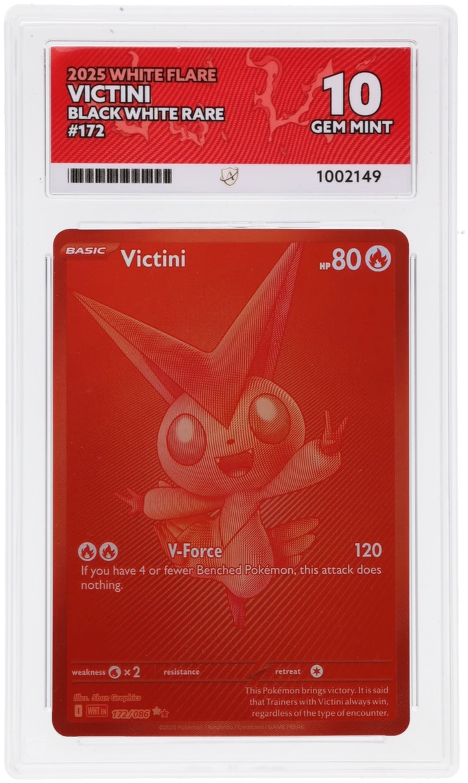 ACE 10 - Victini - 172/086 - White Flare - Pokemon - front