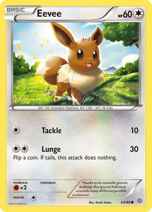 Eevee 63/98 - XY  Ancient Origins