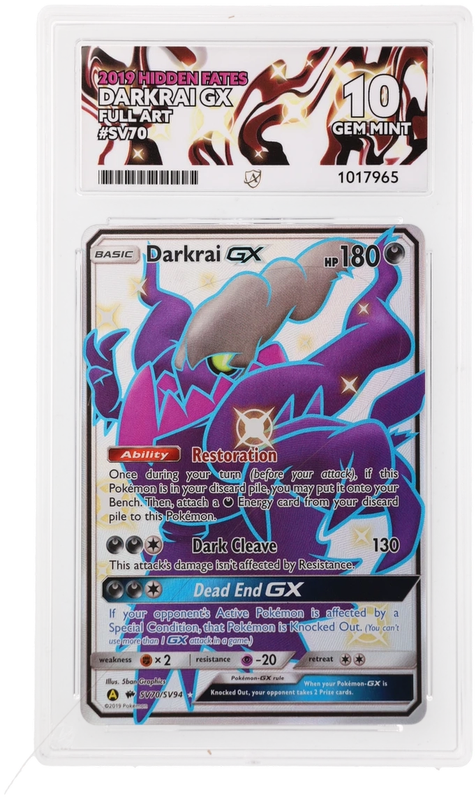 ACE 10 - Darkrai GX - SV70/SV94 - Hidden Fates - Pokemon - front