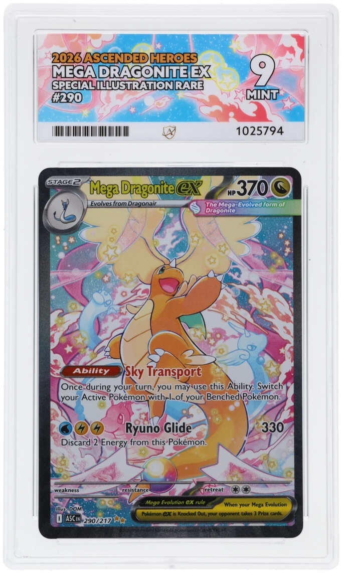 ACE 9 - Mega Dragonite ex - 290/217 - Ascended Heroes - Pokemon - front
