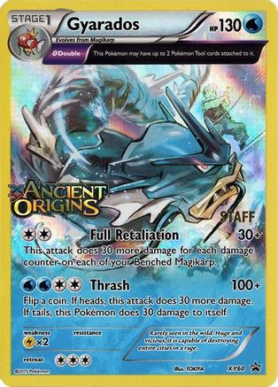 Gyarados - XY60 (Prerelease Promo) [Staff] XY60 - XY Promos Holofoil