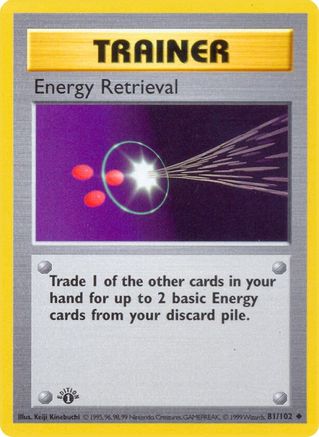 Energy Retrieval 81 - Base Set Shadowless Unlimited