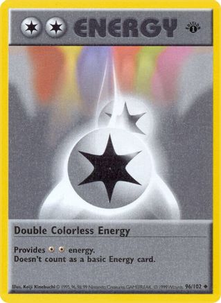 Double Colorless Energy 96 - Base Set Shadowless Unlimited