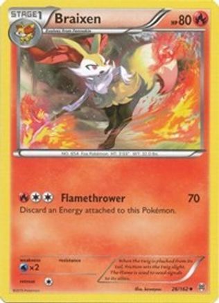 Braixen 26/162 - XY  BREAKthrough Reverse Holofoil
