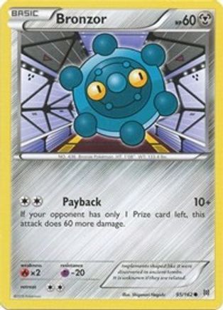 Bronzor 95/162 - XY  BREAKthrough Reverse Holofoil