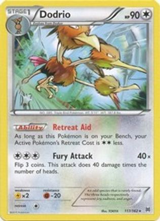Dodrio 117/162 - XY  BREAKthrough Reverse Holofoil