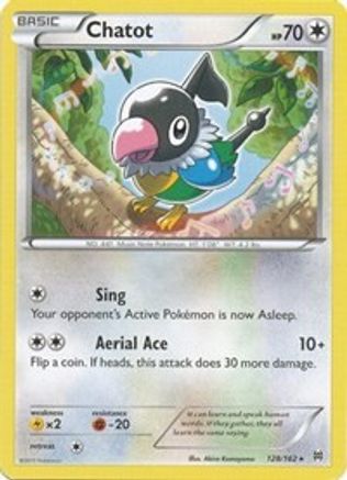 Chatot 128/162 - XY  BREAKthrough