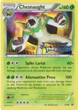 Chesnaught - XY68 (Prerelease [Staff] XY68 - XY Promos Holofoil