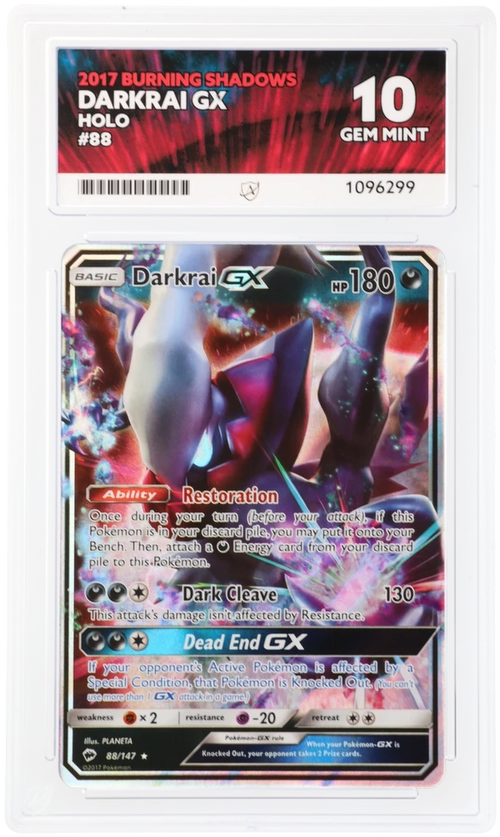 ACE 10 - Darkrai GX - 88/147 - Burning Shadows - Pokemon - front
