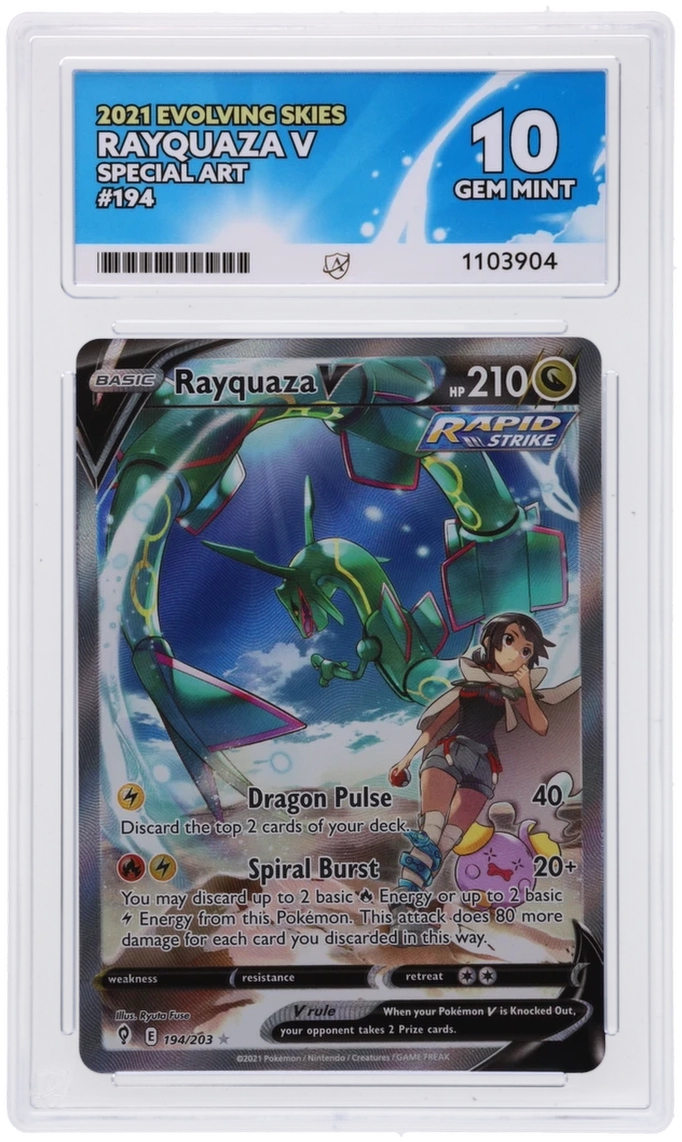 ACE 10 - Rayquaza V - 194/203 - Evolving Skies - Pokemon - front