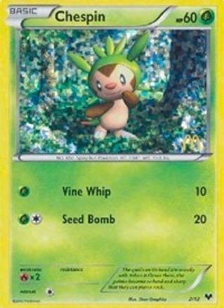 Chespin - 2/12 2/12 - McDonalds Promos 2014 Holofoil