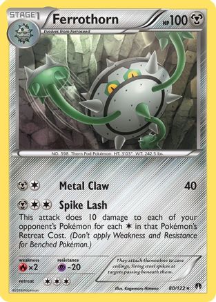 Ferrothorn 80/122 - BREAKpoint Reverse Holofoil