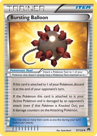 Bursting Balloon 97/122 - XY  BREAKpoint Reverse Holofoil