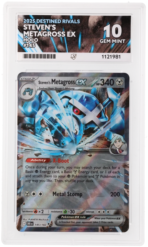 ACE 10 - Steven's Metagross ex - 145/182 - Destined Rivals - Pokemon