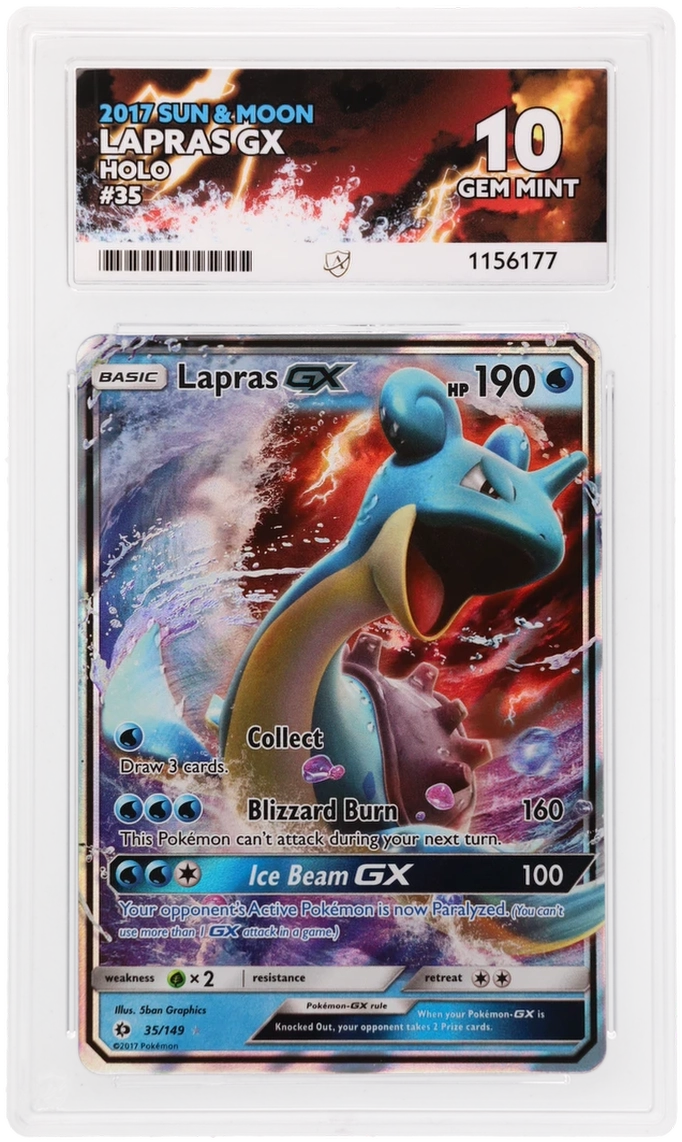 ACE 10 - Lapras GX - 35/149 - Sun & Moon - Pokemon - front