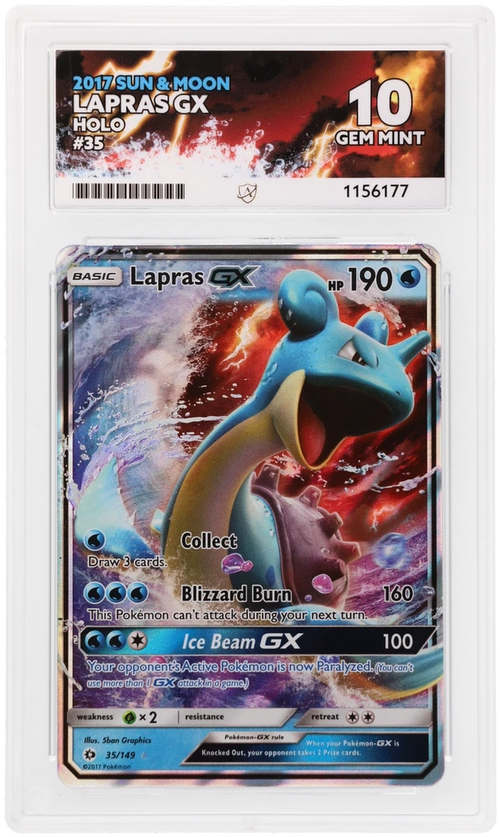 ACE 10 - Lapras GX - 35/149 - Sun & Moon - Pokemon - front