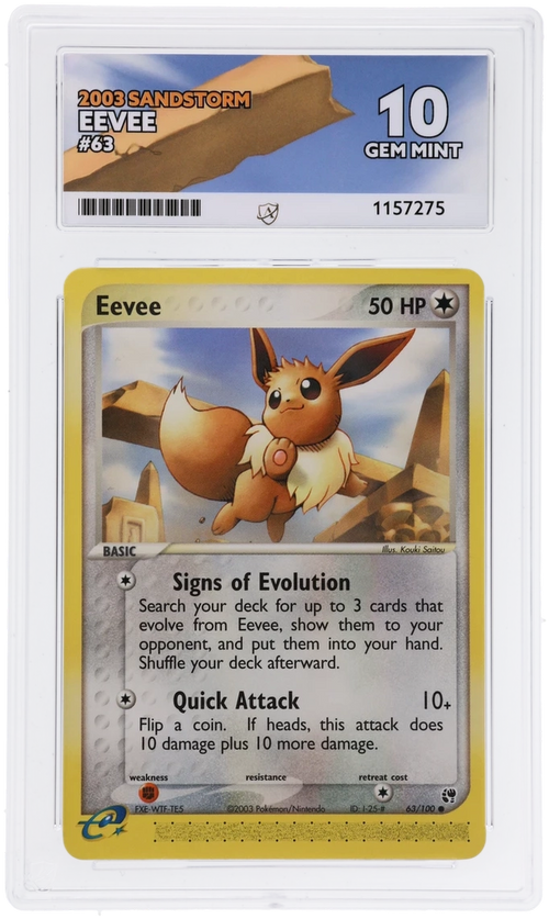 ACE 10 - Eevee - 63/100 - Sandstorm - Pokemon - front