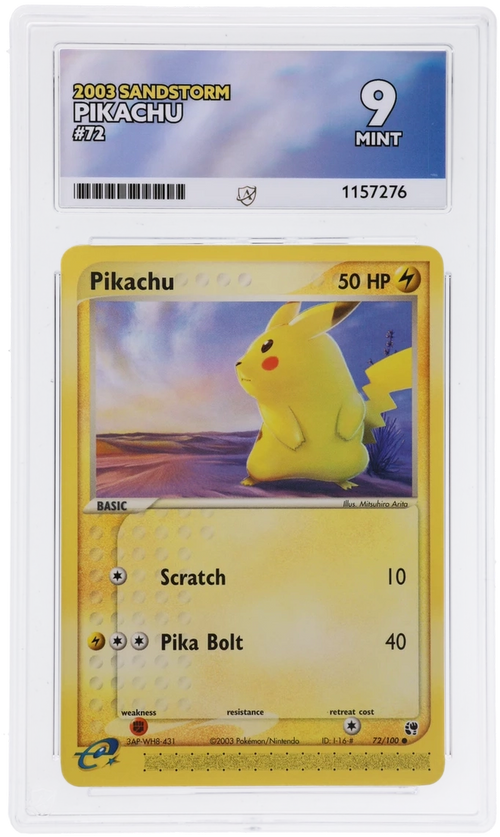 ACE 9  - Pikachu - 72/100 - 2003 Sandstorm - Pokemon