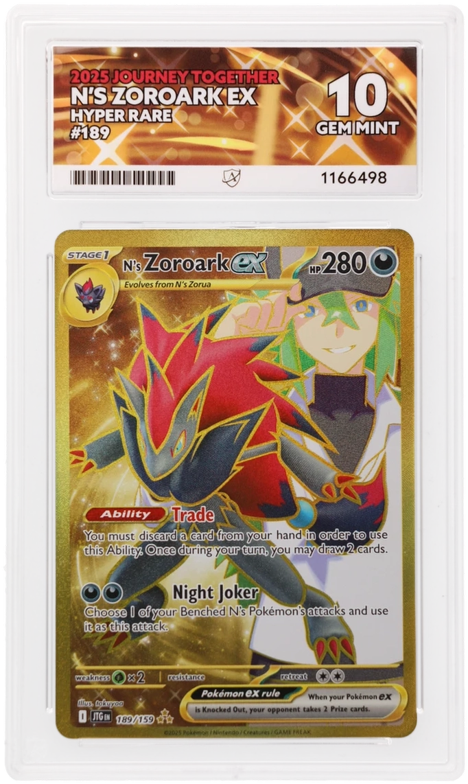 ACE 10 - N's Zoroark ex - 189/159 - Journey Together - Pokemon - front