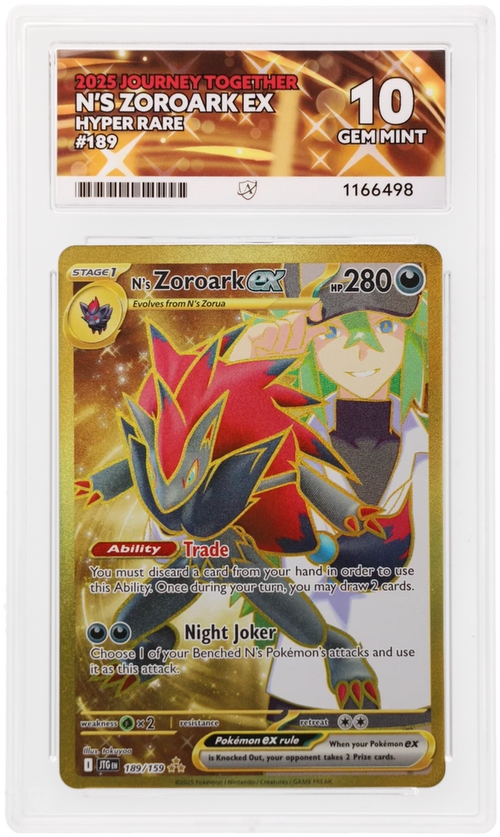 ACE 10 - N's Zoroark ex - 189/159 - Journey Together - Pokemon - front