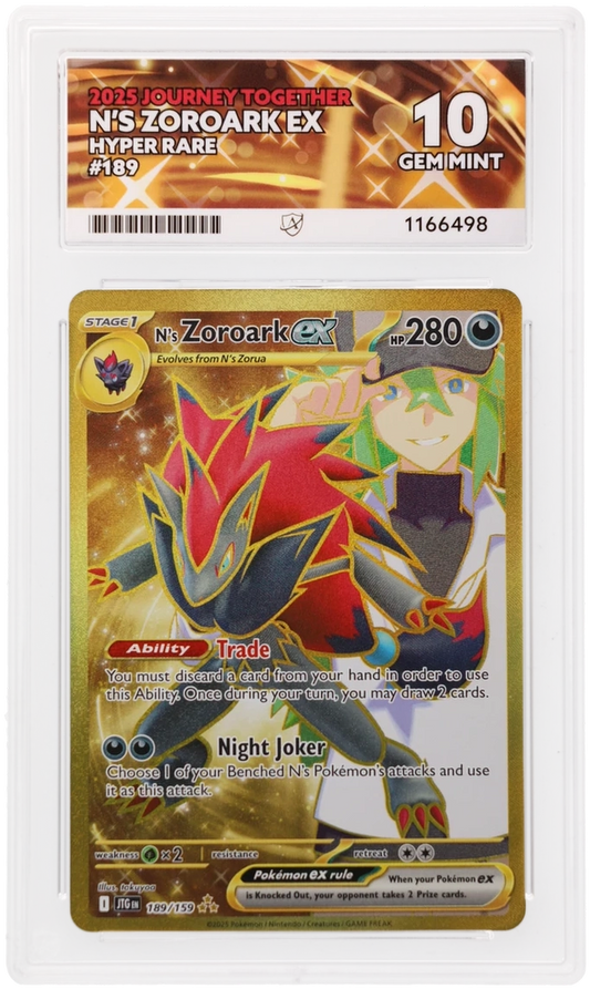ACE 10 - N's Zoroark ex - 189/159 - Journey Together - Pokemon - front