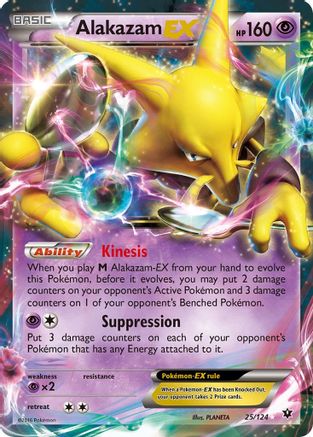 Alakazam EX 25/124 - XY  Fates Collide Holofoil