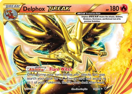 Delphox BREAK 14/124 - XY  Fates Collide Holofoil