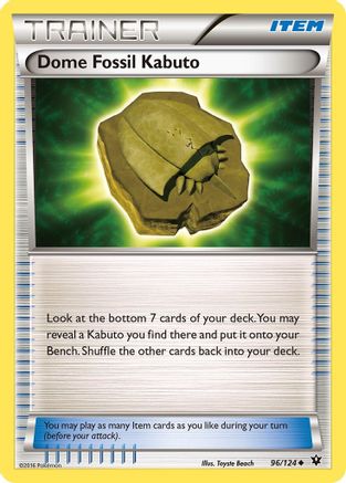 Dome Fossil Kabuto 96/124 - XY  Fates Collide