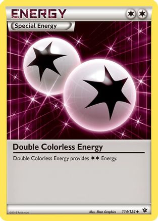 Double Colorless Energy 114/124 - XY  Fates Collide