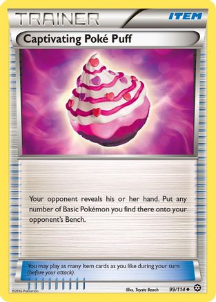 Captivating Poke Puff 99/114 - XY  Steam Siege