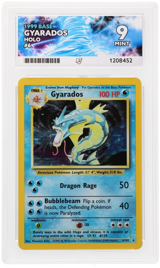 ACE 9 - Gyarados - 6/102 - Base - Pokemon - front