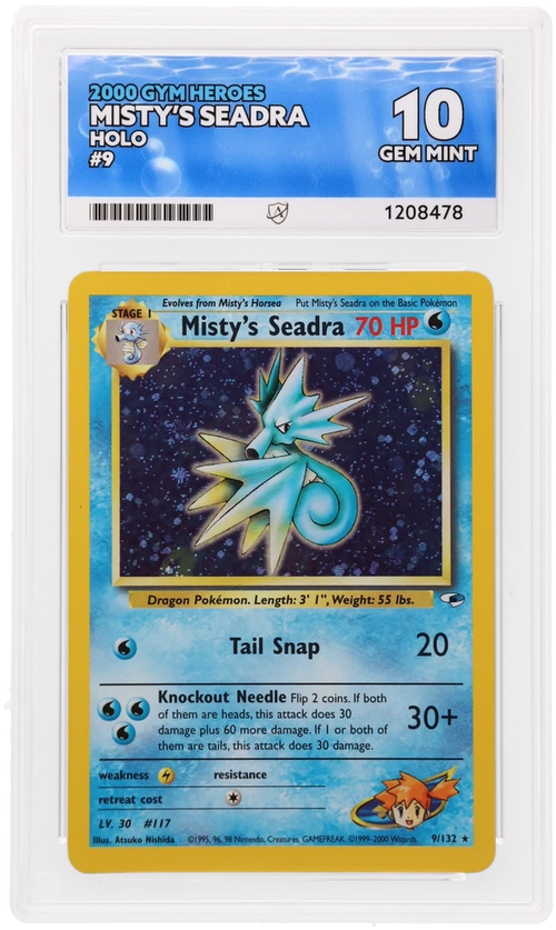 ACE 10 - Misty's Seadra - 9/132 - Gym Heroes - Pokemon - front