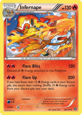 Infernape 20/114 - Steam Siege Holofoil