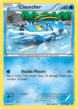 Clauncher 33/114 - XY  Steam Siege