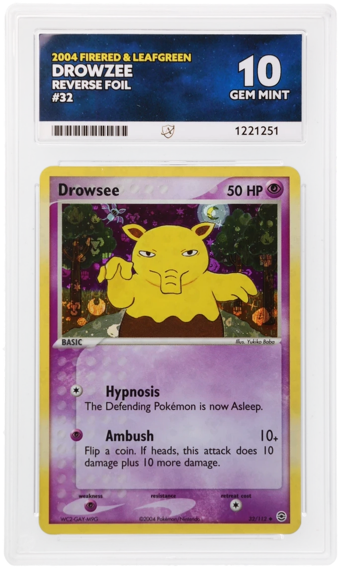 ACE 10 - Drowzee - 32/112 - FireRed & LeafGreen - Pokemon - front