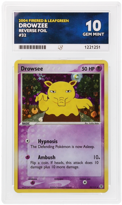 ACE 10 - Drowzee - 32/112 - FireRed & LeafGreen - Pokemon - front