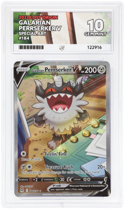 ACE 10   - Galarian Perrserker V - 184/196 - Lost Origin - Pokemon