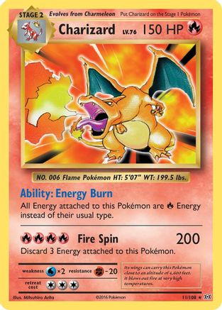 Charizard 11/108 - XY  Evolutions Holofoil