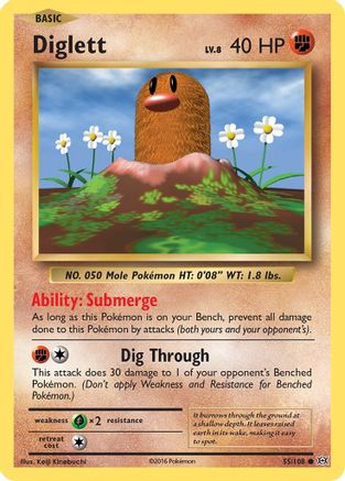 Diglett 55/108 - XY  Evolutions
