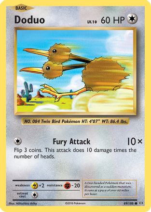 Doduo 69/108 - XY  Evolutions