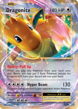 Dragonite EX 72/108 - XY  Evolutions Holofoil