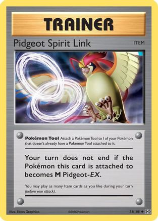 Pidgeot Spirit Link 81/108 - Evolutions Reverse Holofoil
