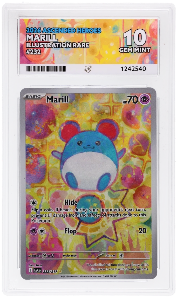 ACE 10 - Marill - 232/217 - Ascended Heroes - Pokemon - front