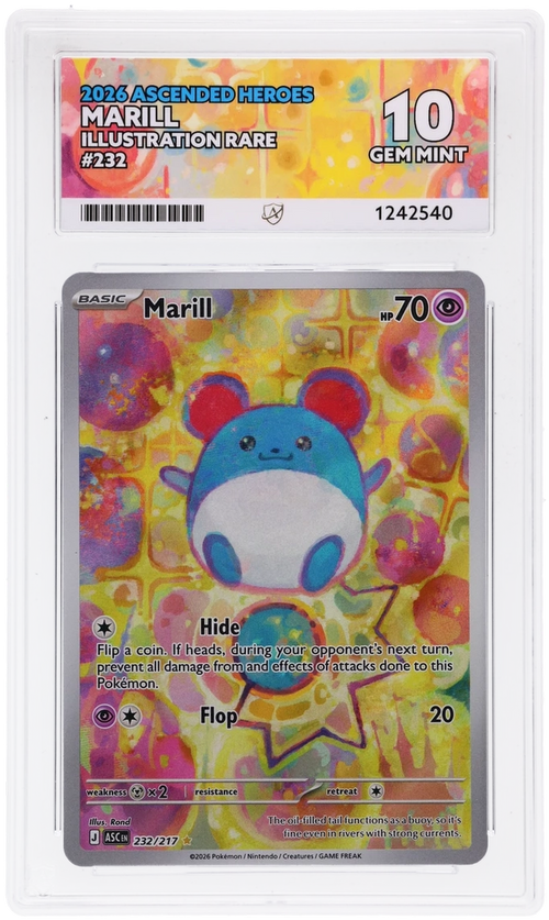 ACE 10 - Marill - 232/217 - Ascended Heroes - Pokemon - front