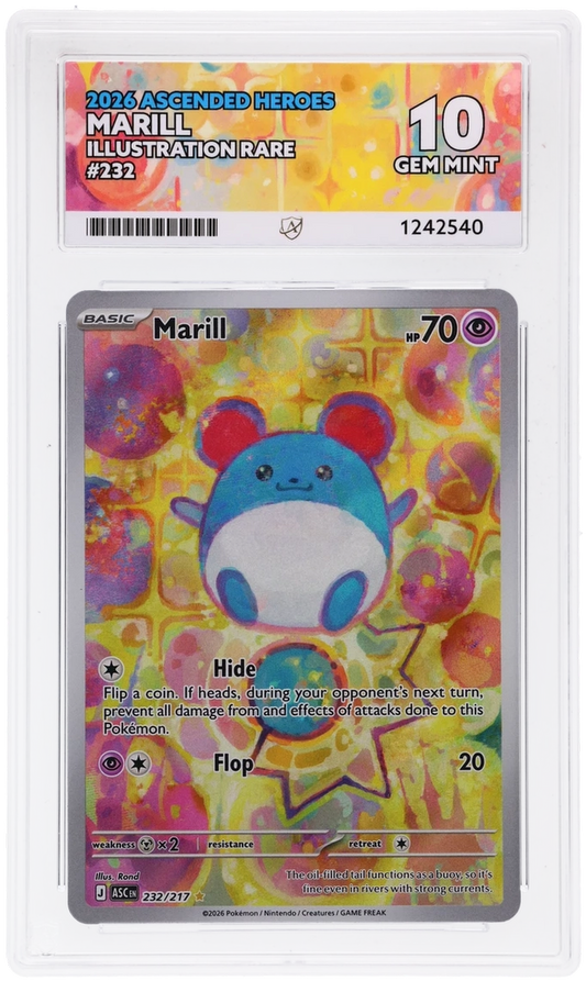 ACE 10 - Marill - 232/217 - Ascended Heroes - Pokemon - front