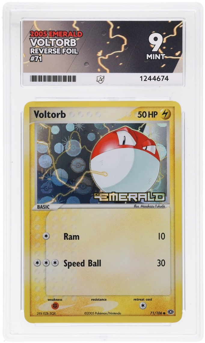 ACE 9 - Voltorb - 71/106 - Emerald - Pokemon - front